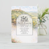 Italian Pienza That’s Amore Bridal Shower 招待状 (スタンド正面)