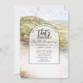 Italian Pienza That’s Amore Bridal Shower 招待状 (正面)