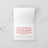 Italian Pizza Baby Shower Thank You Cards サンキューカード (内部)