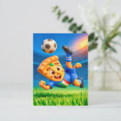 Italian pizza performing dramatic soccer bicycle k ポストカード (スタンド正面)