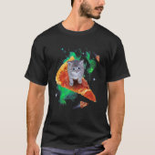 Italian Pizza Pie Cat Lover Cat Whisperer Animal P Tシャツ (正面)
