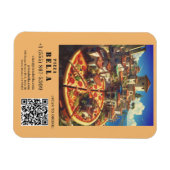 Italian Pizza Scan to Order QR Code Custom マグネット (横)