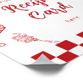 Italian Place you recipe card Thats Amore theme ポスター (角)