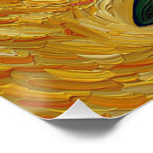 Italian Playing Cards - Ace of Clubs, Scopa ポスター (コーナー)