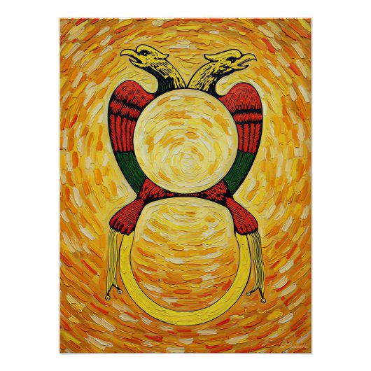 Italian Playing Cards - Ace of Coins, Denari ポスター (正面)