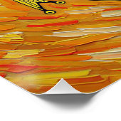 Italian Playing Cards - Ace of Coins, Denari ポスター (コーナー)