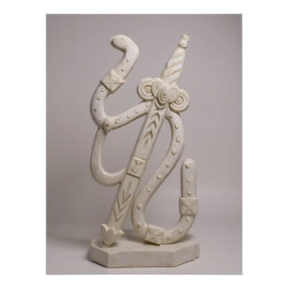 Italian Playing Cards - Ace of Spades ポスター