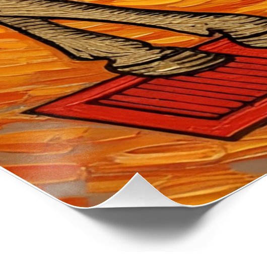 Italian Playing Cards - Cavalier of Cups, Scopa ポスター (コーナー)