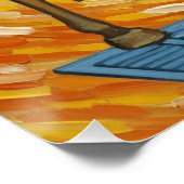 Italian Playing Cards - Cavalier of Swords, Scopa ポスター (コーナー)