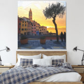 Italian Riviera Sunset Art - Canvas Print キャンバスプリント (インサイチュ (寝室))