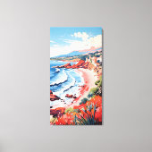 Italian Seaside Village Canvas Wall Art キャンバスプリント (正面)