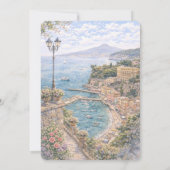 Italian Sorrento That’s Amore Bridal Shower 招待状 (裏面)