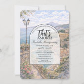 Italian Sorrento That’s Amore Bridal Shower 招待状 (正面)