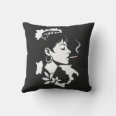 Italian Soul: Minimalist Rome Colosseum & Italy Ma クッション (裏面)