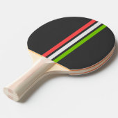 Italian Sport Stripe Ping Pong Paddle 卓球ラケット (正面アングル)