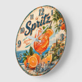 Italian Spritz  ラージ壁時計 (傾斜)