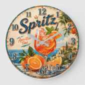 Italian Spritz ラージ壁時計 (正面)