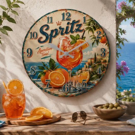 Italian Spritz ラージ壁時計