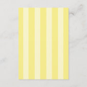 Italian Striped Blue & Yellow Wedding Details エンクロージャーカード (裏面)