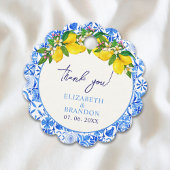 Italian-Style Wedding with Mediterranean Tiles フェイバータグ