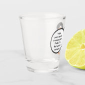 Italian Talking Ms Penguin Personalized ショットグラス (左)