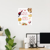 Italian That's Amore Bridal Shower Welcome Sign ポスター (ホームオフィス)