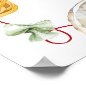 Italian That's Amore Bridal Shower Welcome Sign ポスター (角)