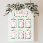 Italian That's Amore Pizza Bridal Table Number 招待状