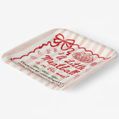 Italian Theme Baby Shower Red Bow ペーパープレート (傾斜あり)