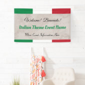  Italian Theme Event Welcome 横断幕 (インサイチュ)