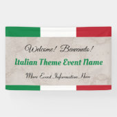  Italian Theme Event Welcome 横断幕 (横)
