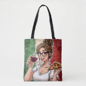 Italian Themed Tote トートバッグ (正面)