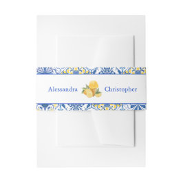 Italian Tiles La Dolce Vita Destination Wedding 招待状ベリーバンド