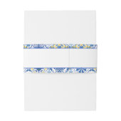 Italian Tiles La Dolce Vita Destination Wedding 招待状ベリーバンド (裏面例)