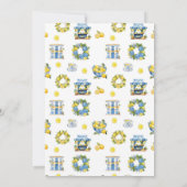 Italian Tiles Lemon Theme Summer Bridal Shower 招待状 (裏面)