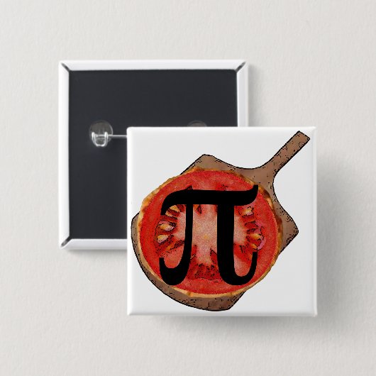 Italian Tomato Pi Button 缶バッジ (正面&裏面)
