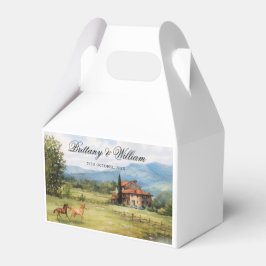 Italian Tuscan Countryside Wedding  フェイバーボックス