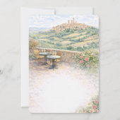 Italian Tuscany That’s Amore Bridal Shower 招待状 (裏面)