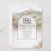 Italian Tuscany That’s Amore Bridal Shower 招待状 (正面)