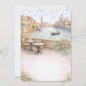 Italian Venice That’s Amore Bridal Shower 招待状 (裏面)