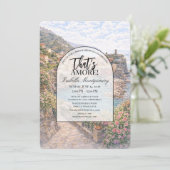 Italian Vernazza That’s Amore Bridal Shower 招待状 (スタンド正面)