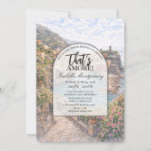 Italian Vernazza That’s Amore Bridal Shower 招待状 (正面)