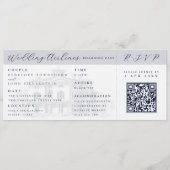 Italian Villa Plane Ticket Destination Wedding  招待状 (正面)