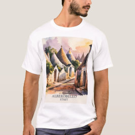 Italian Village Trulli Vintage Alberobello Puglia Tシャツ