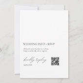 Italian Vineyard Wedding Invitation with Arch  招待状 (裏面)