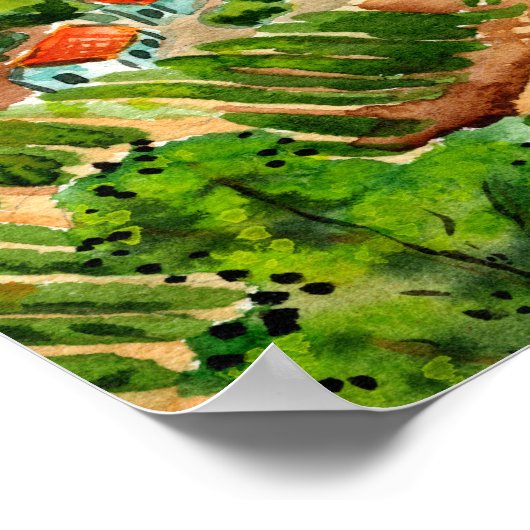 Italian Vineyards ポスター (角)