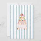 Italian Watercolor Rustic Colorful Wedding Menu 招待状 (裏面)