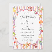 Italian Watercolor Rustic Wedding Invitation 招待状 (正面)