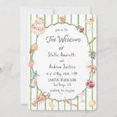 Italian Watercolor Rustic Wedding Invitation 招待状 (正面)