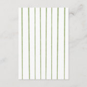 Italian Watercolor Rustic Wedding Reception エンクロージャーカード (裏面)